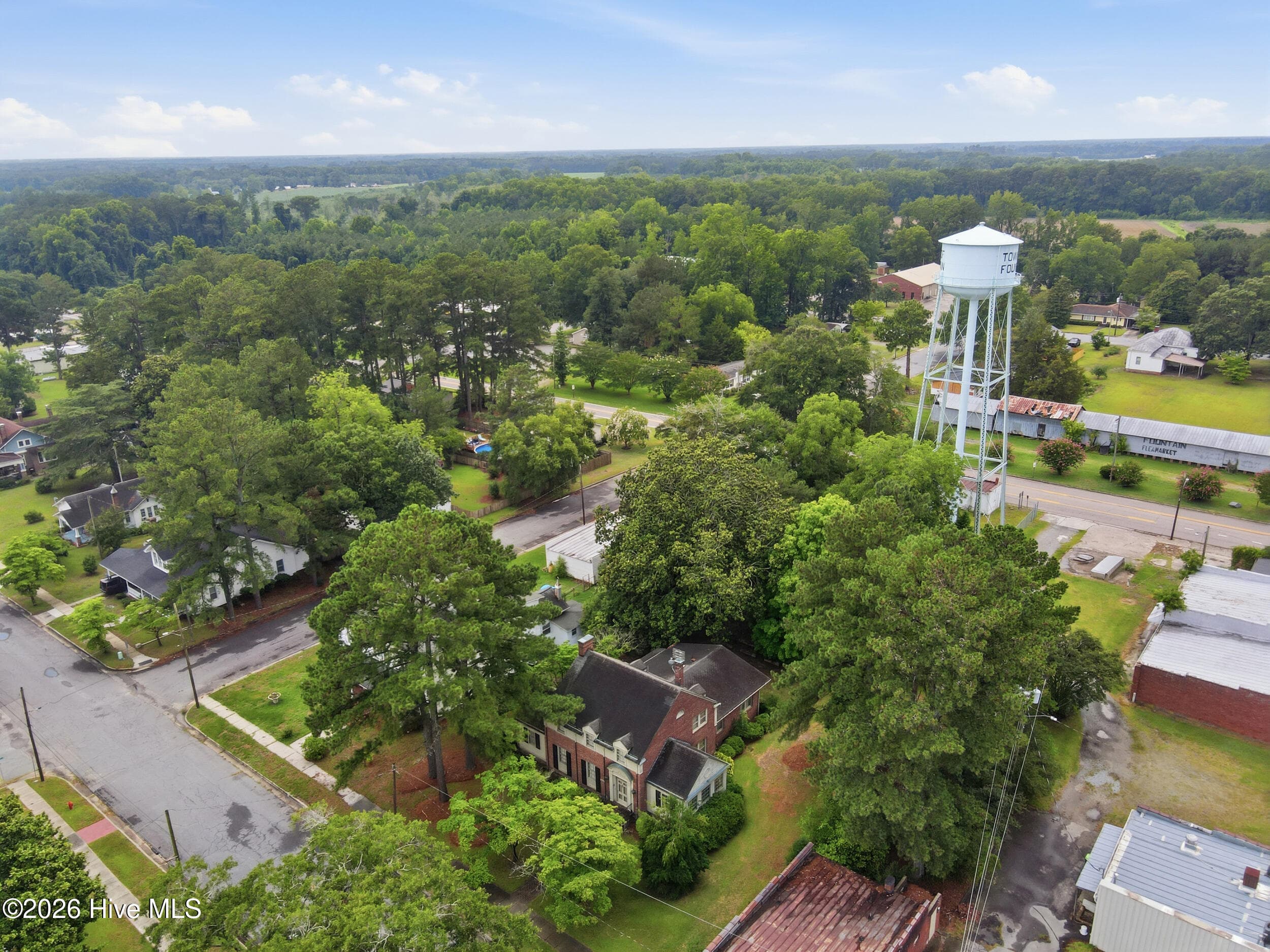 Aerial View - 3400 S Jefferson Street, Fountain, NC 27829