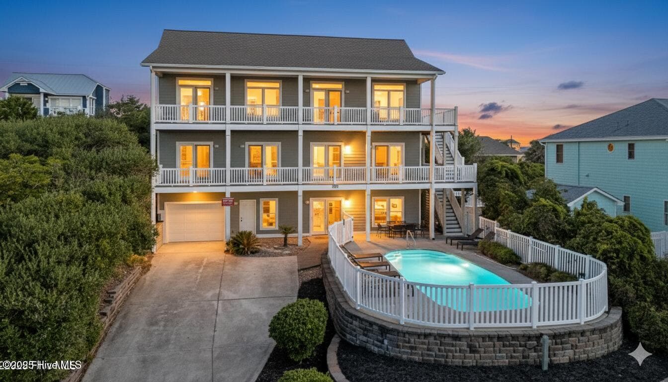 Single Family Residence at 1608 Ocean Drive, Emerald Isle, NC 28594, photo 3 of 101