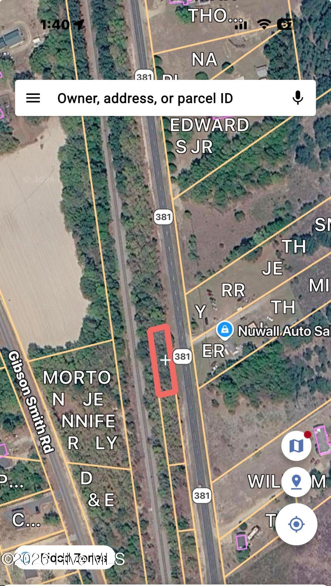 this is a small portion across the road that is included in this parcel - 0 Carolina 381, Hamlet, NC 28345