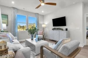 This is a photo of a staged version of this floorplan. The specific finishes and selections can vary for this specific home. - 6247 Raystone Way, Leland, NC 28451