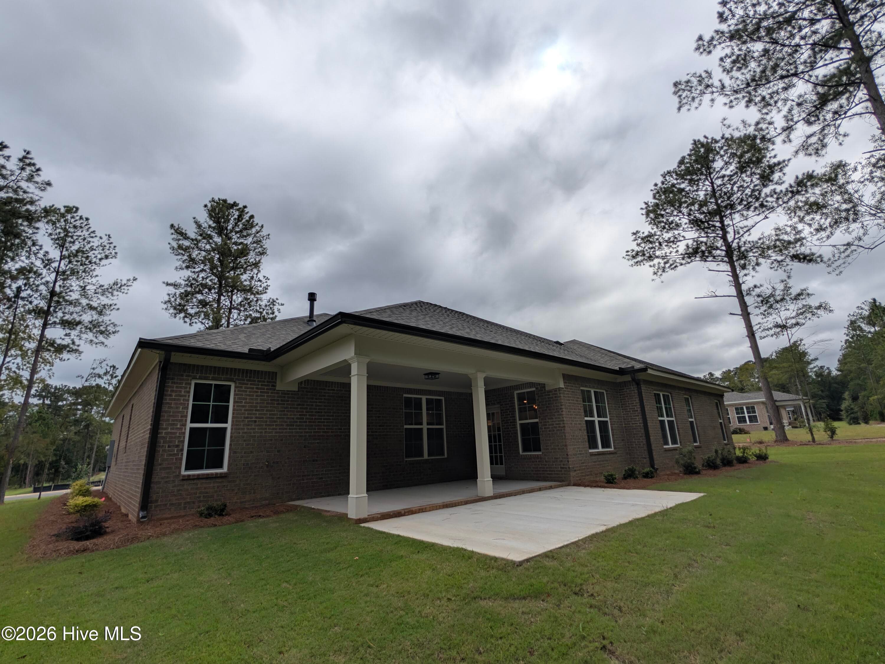 Covered rear porch - 434 Longshadow Drive, Aiken, SC 29803