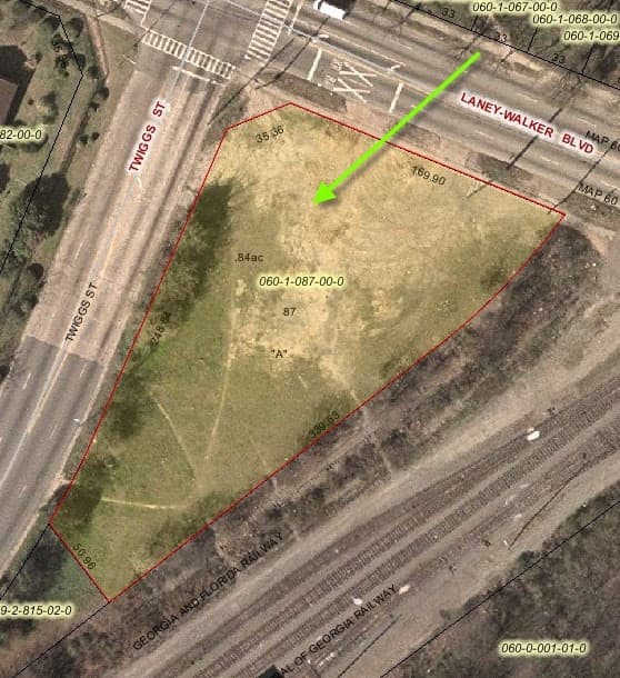Unimproved Land at 1210 Twiggs Street, Augusta, GA 30901, photo 4 of 4