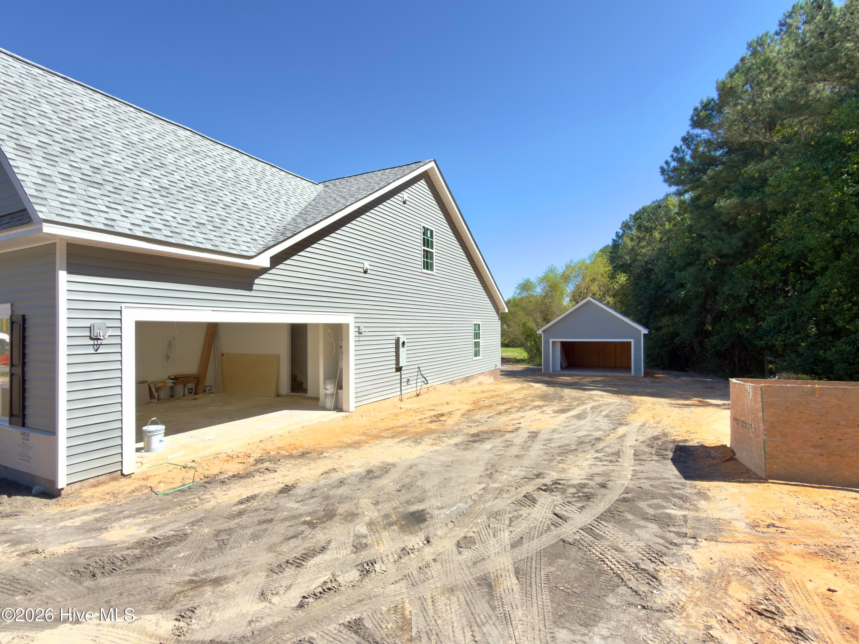 Attached Garage - 197 Bibey Road, Carthage, NC 28327