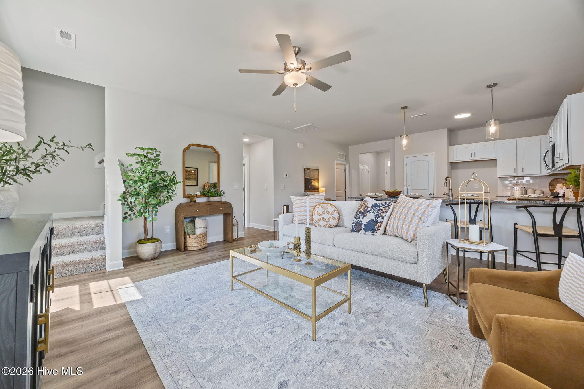 Example photo of similar home with staging. Actual home is under construction. - 9125 Carly Lane 63, Leland, NC 28451