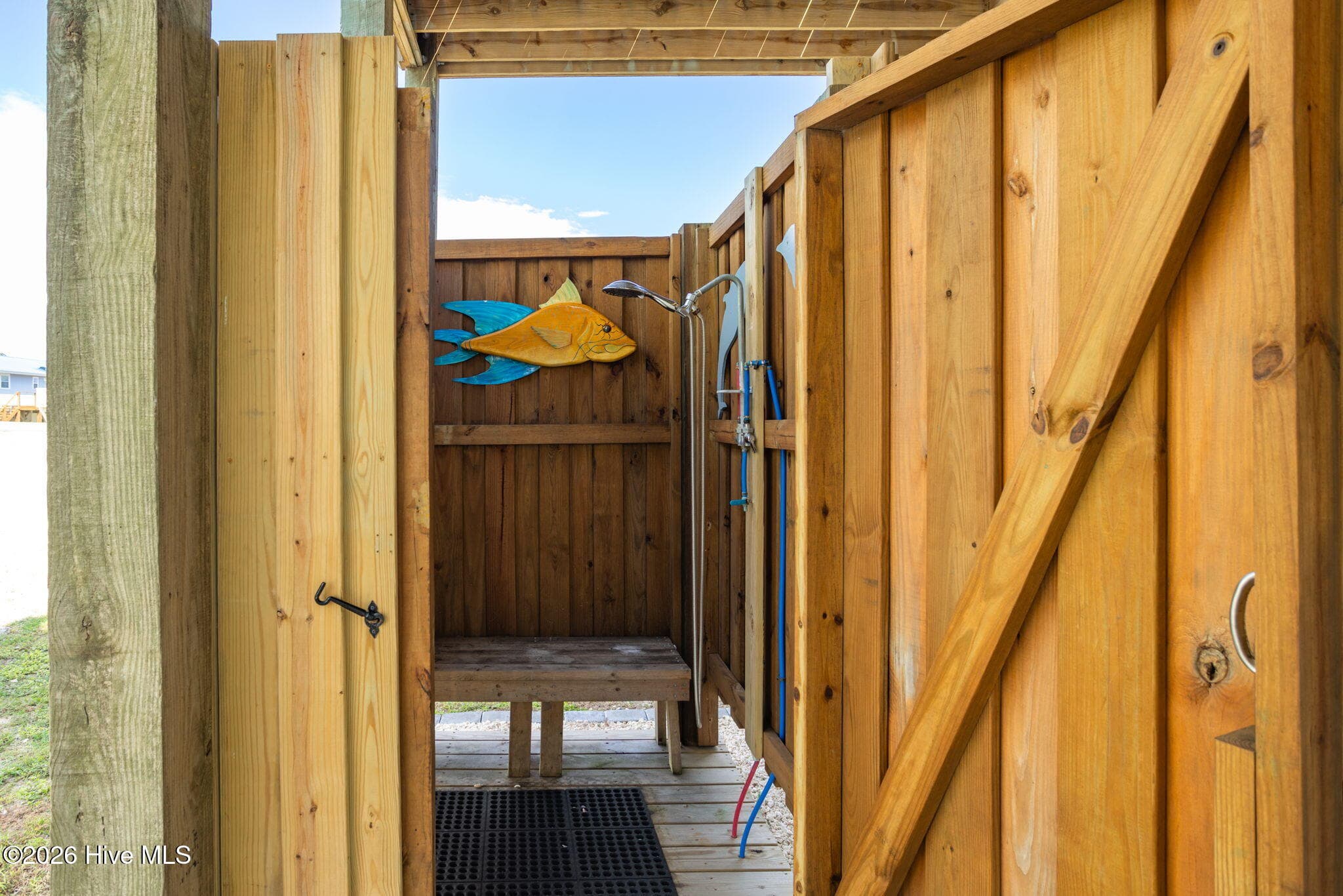 Outdoor shower - 2330 W Beach Drive, Oak Island, NC 28465