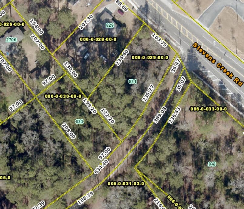 Unimproved Land at 831 Stevens Creek Road, Augusta, GA 30909, photo 3 of 3