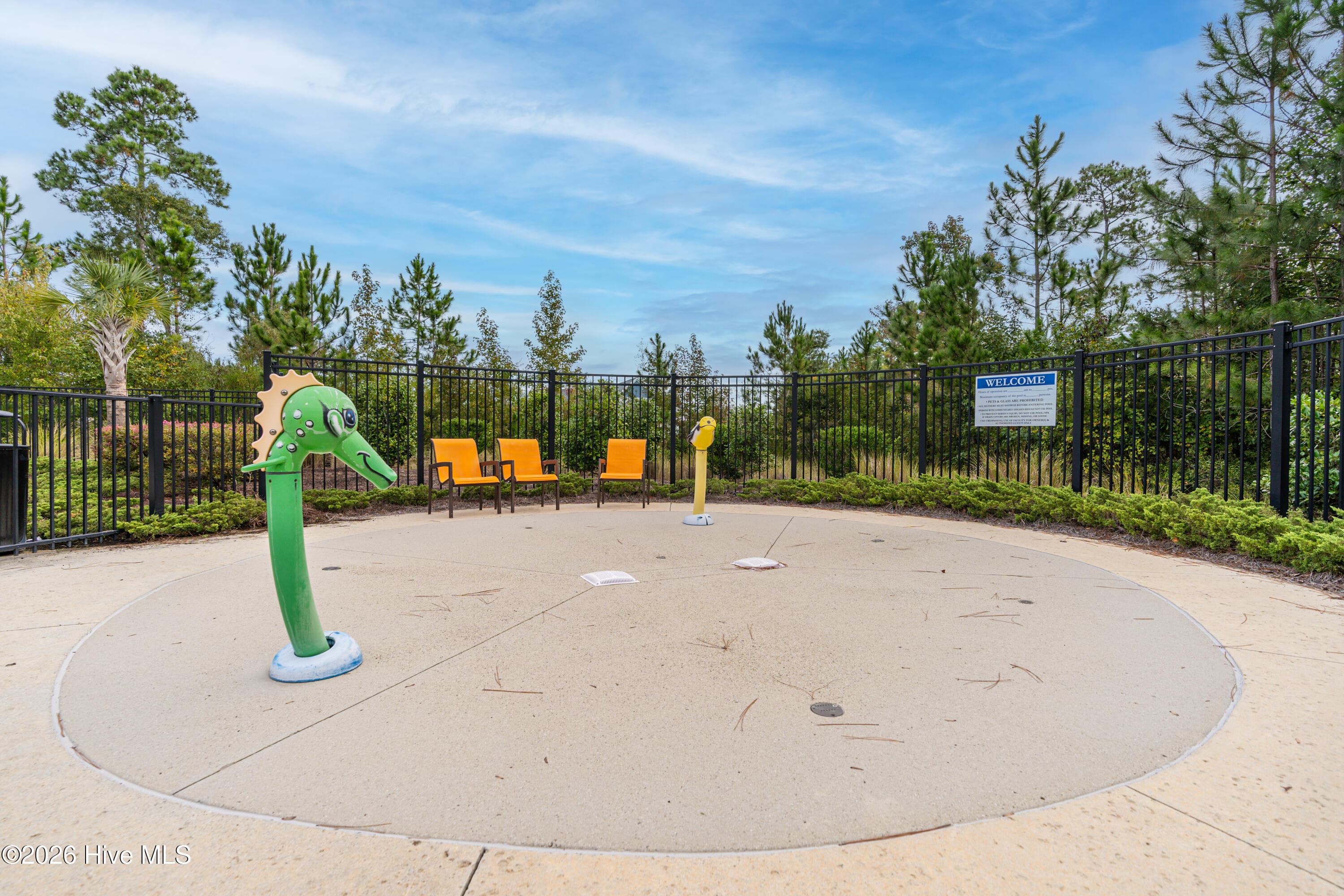 Splash pad at Hammock Pool - 1186 Evangeline Drive, Leland, NC 28451