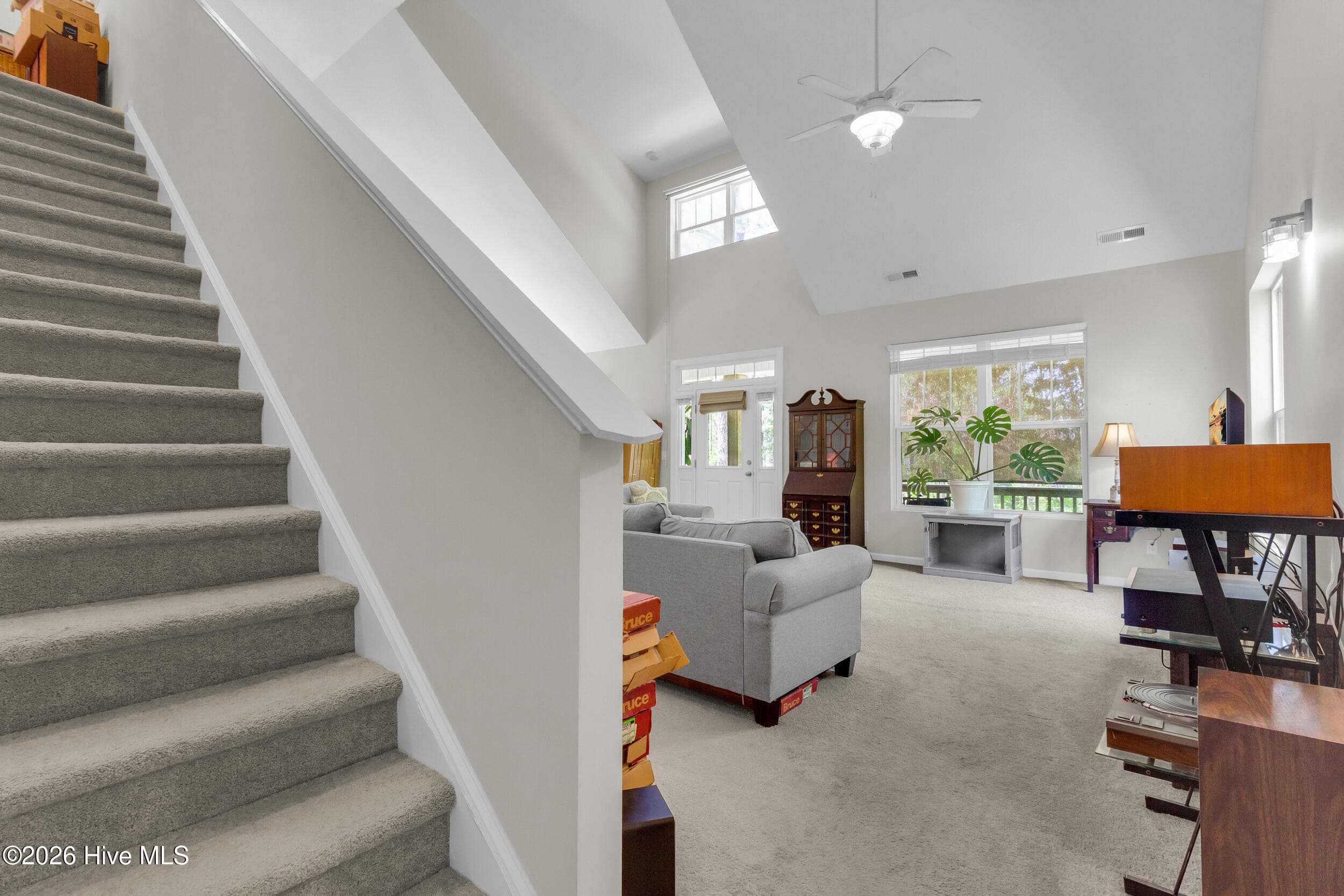 Stairway / Living Room - 5430 Creek Pointe Road, New Bern, NC 28560