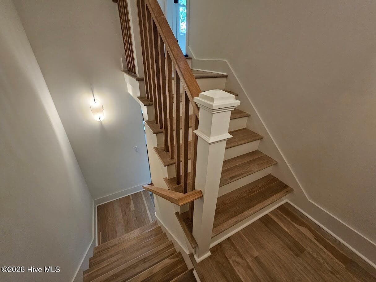 Stairway to bedroom 2 - 38 Reston Bluff, Hampstead, NC 28443
