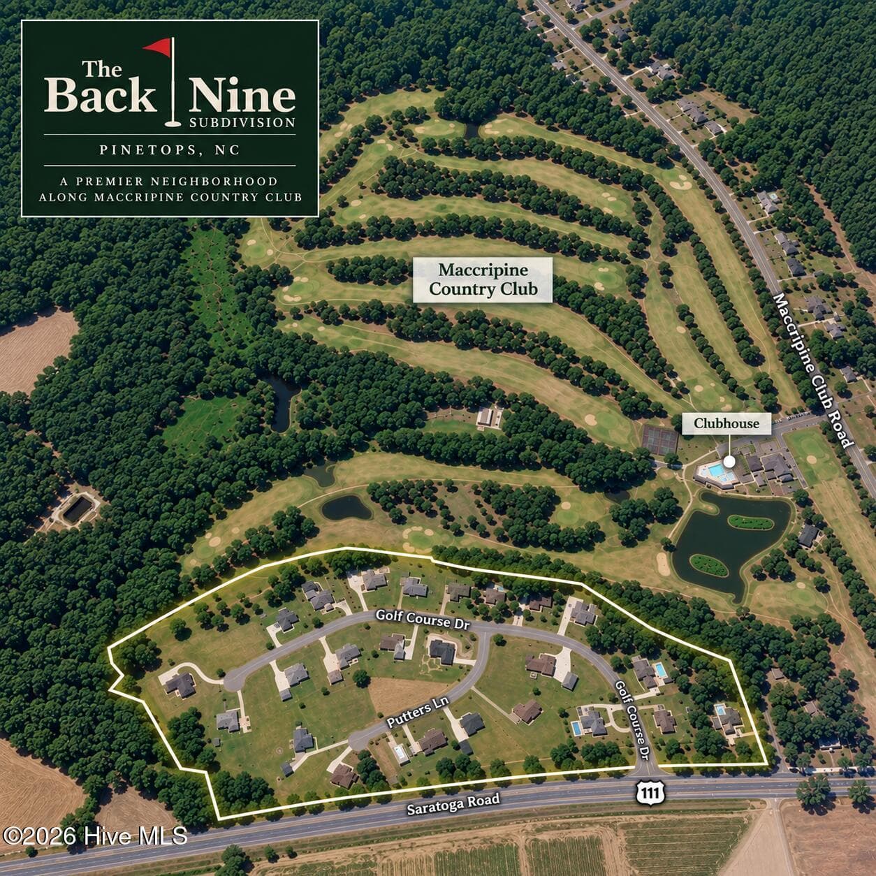The Back Nine Subdivision & Maccripine Country Club - 90 Putters Lane, Pinetops, NC 27864