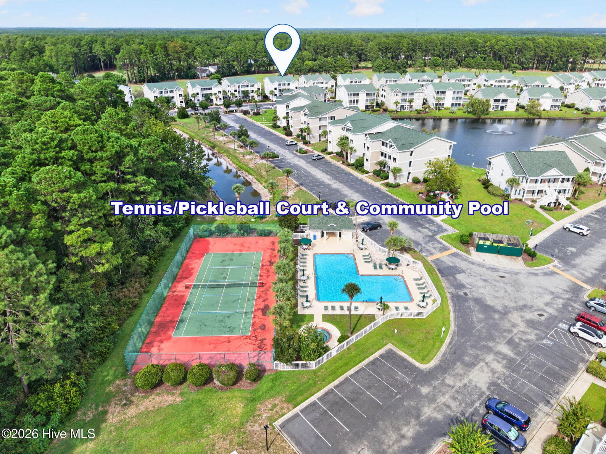 1 of 2 Pools for condos with tennis/pickleball courts - 874 Great Egret Circle SW 7a, Sunset Beach, NC 28468