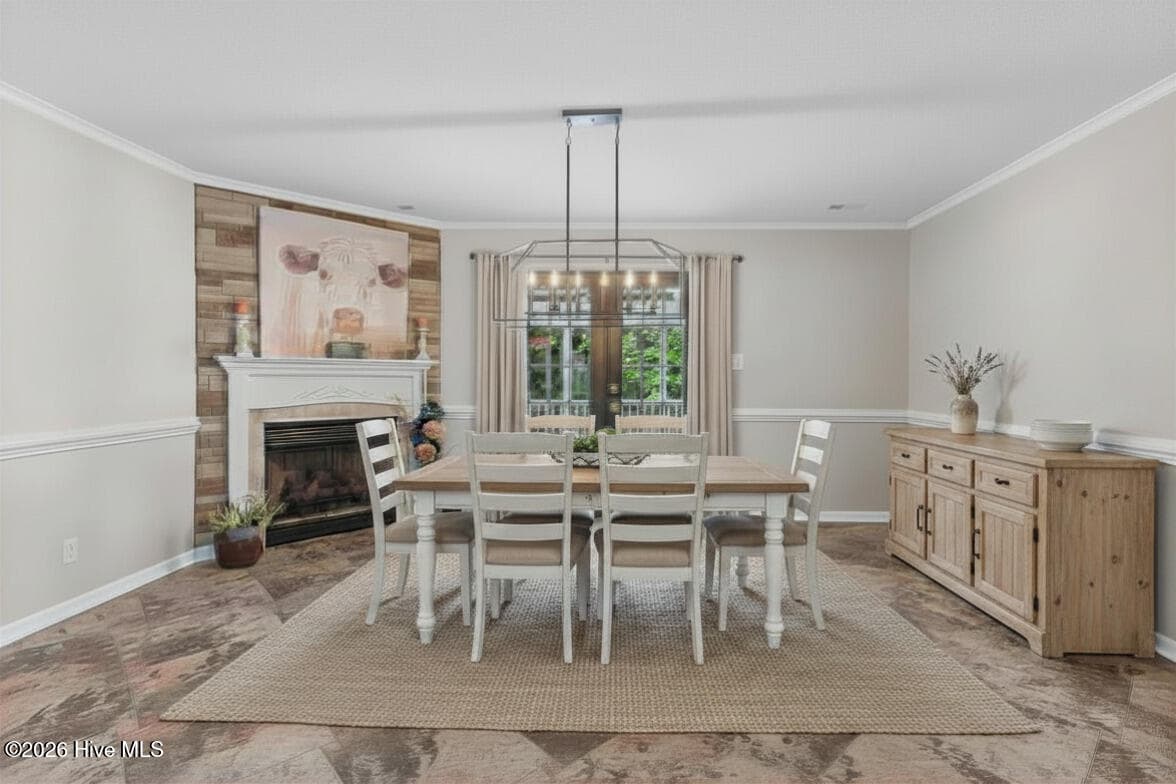 Virtually staged as dining room - 9184 Seaside Landing SW, Calabash, NC 28467