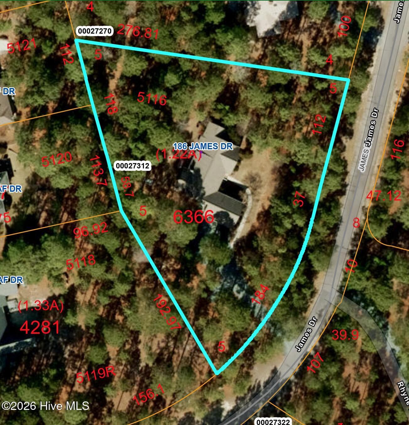 Plat 2 - 186 James Drive, West End, NC 27376