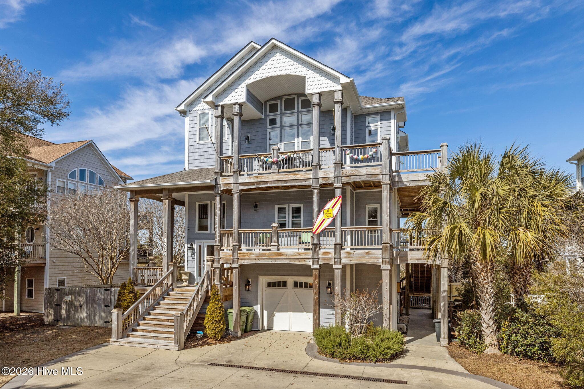 Curb Side Elevation - 4204 Emerald Drive, Emerald Isle, NC 28594