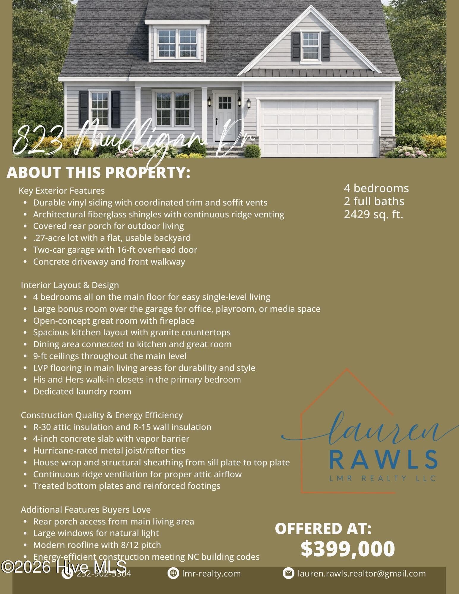Single Family Residence at 823 Mulligan Drive, Ayden, NC 28513, photo 69 of 71