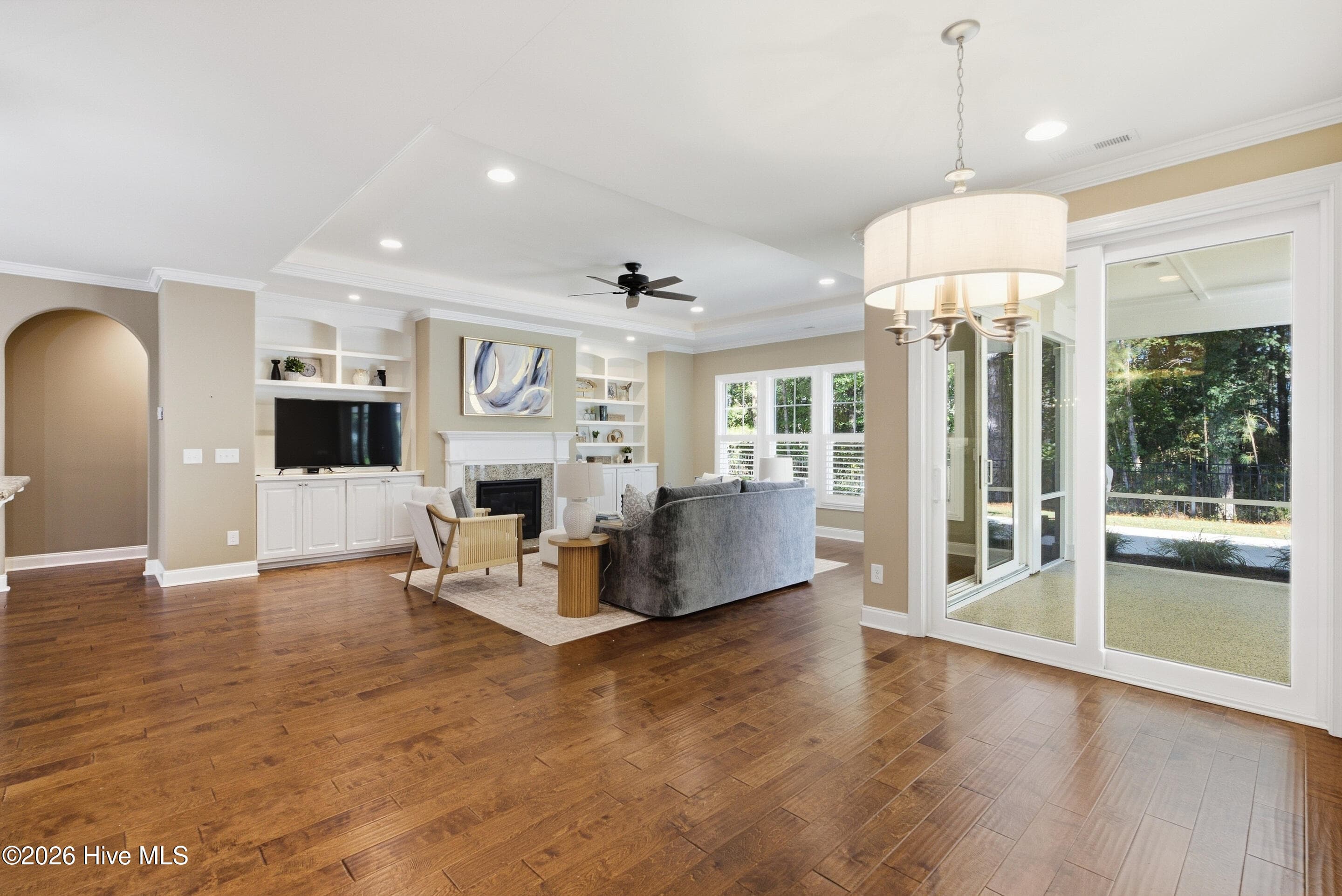 Master is behind fireplace - 2153 Forest View Circle, Leland, NC 28451