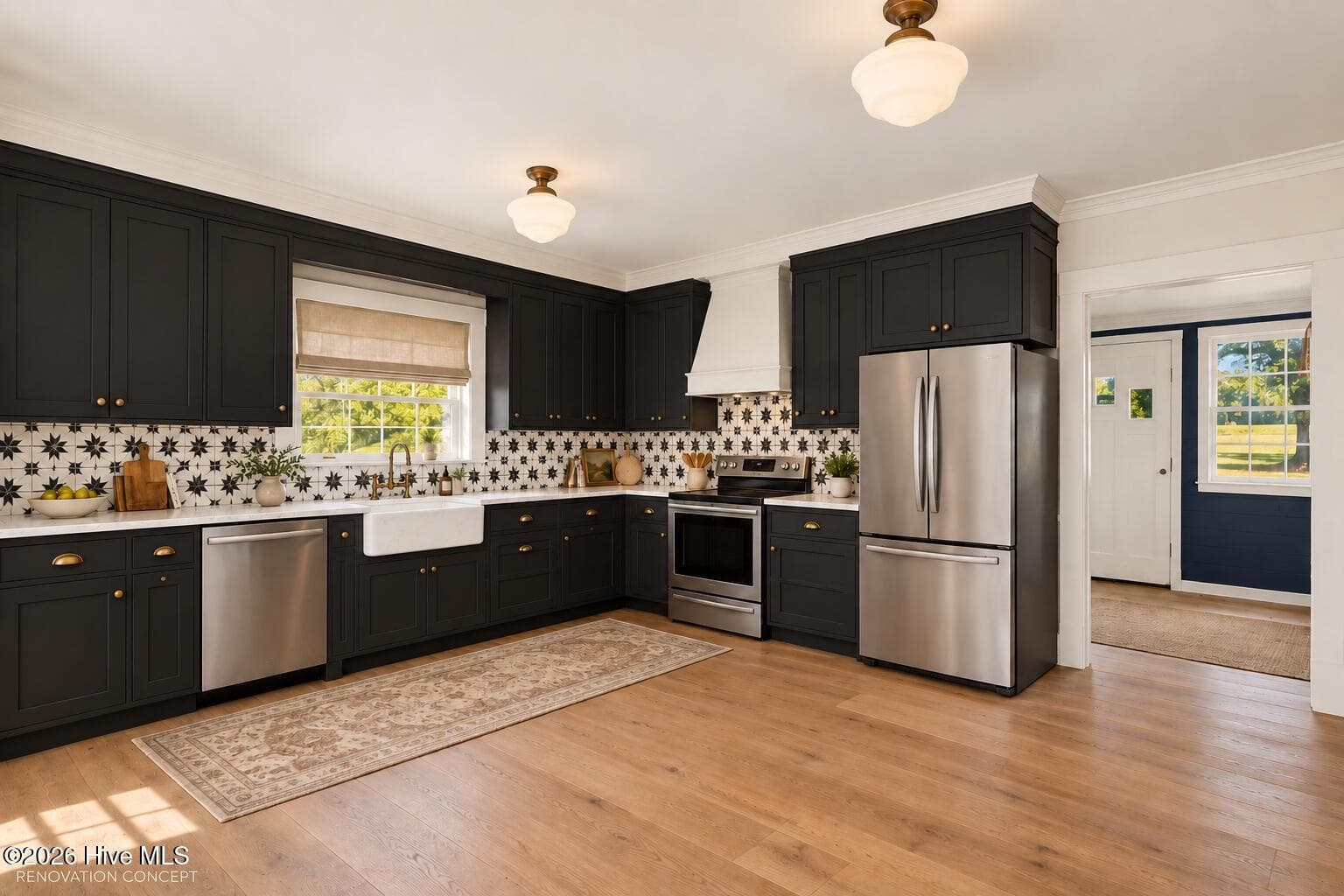 Virtual Staging AI, kitchen - 436 Doctor Robinson Road, Bladenboro, NC 28320
