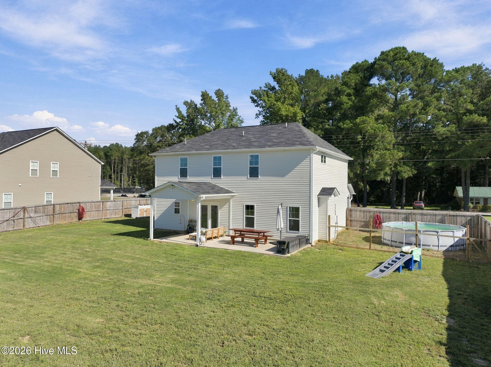 Private above ground swimming pool stays with the home! - 1400 Chason Road, Lumber Bridge, NC 28357