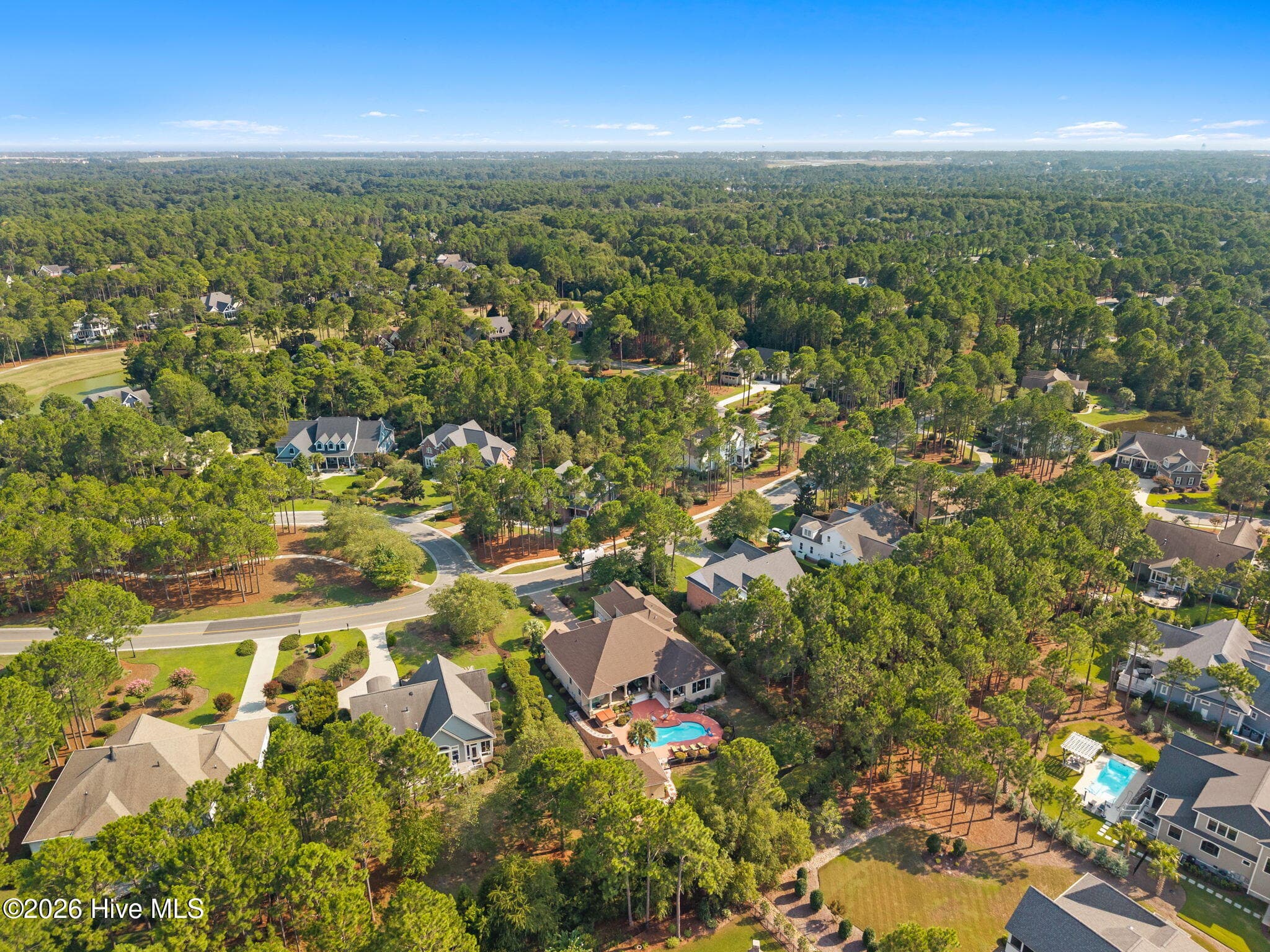 Aerial - 3858 Ridge Crest Drive, Southport, NC 28461
