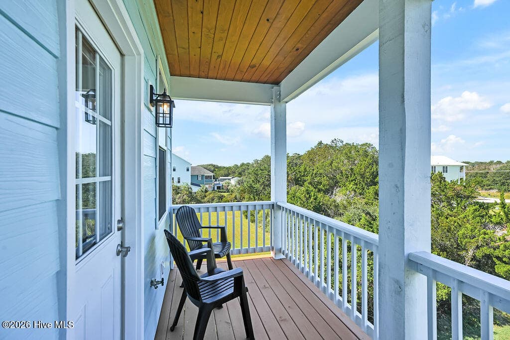 Balcony off guest bedroom - 246 Grandview Drive, Sneads Ferry, NC 28460