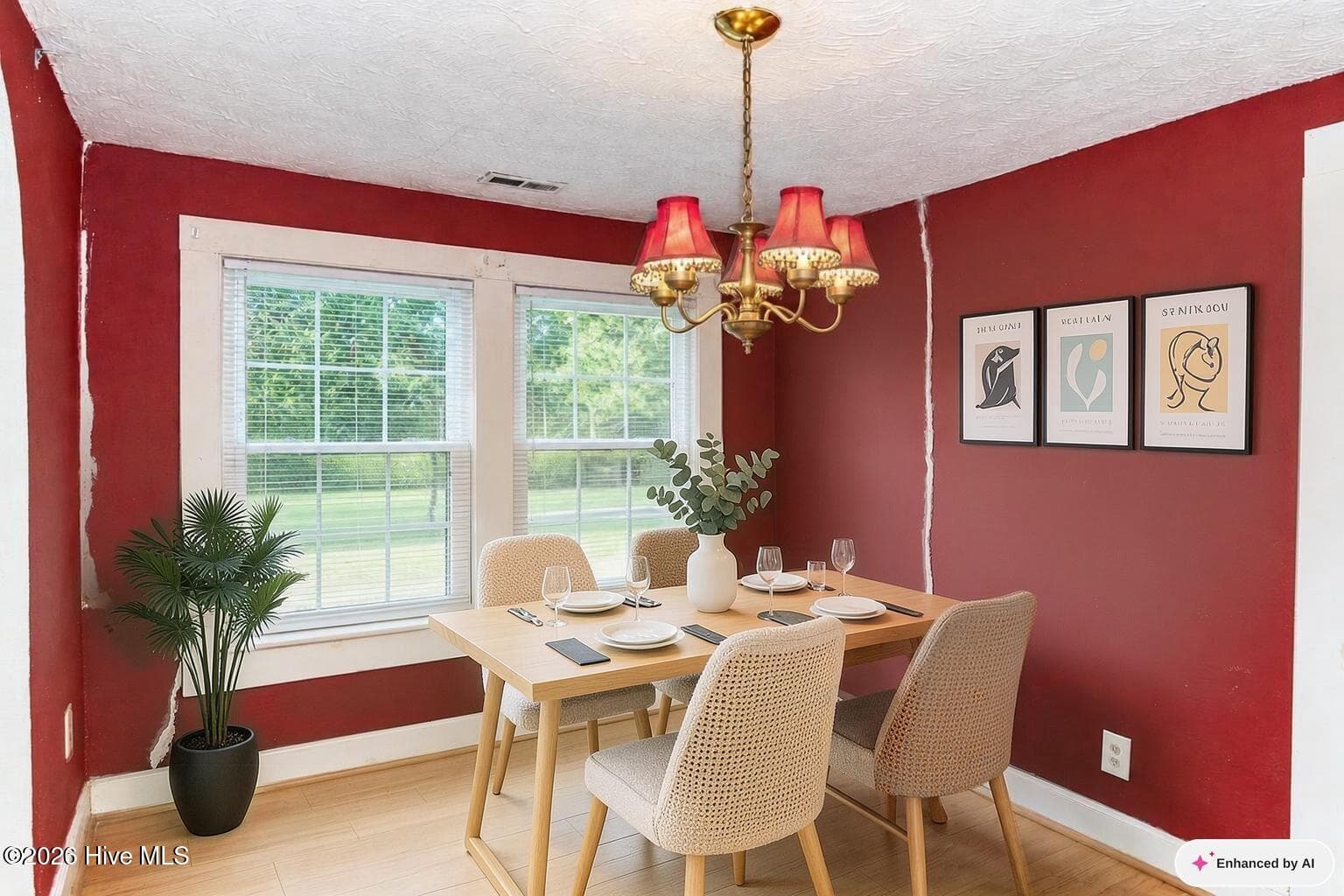 Dining room - virtually staged - 1601 Washington Street E, Wilson, NC 27893