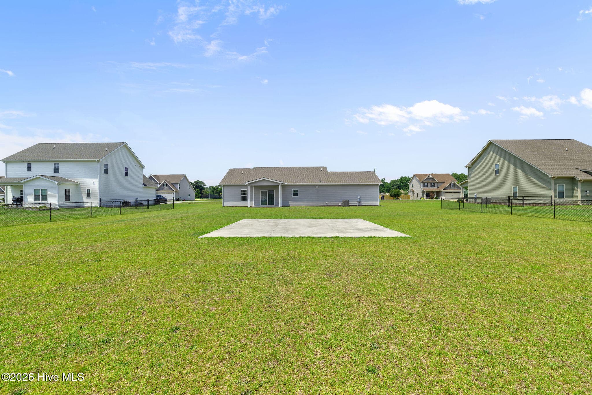 25 X 25 Cement slab waiting for building or pergola! - 214 Weeping Willow Drive, La Grange, NC 28551