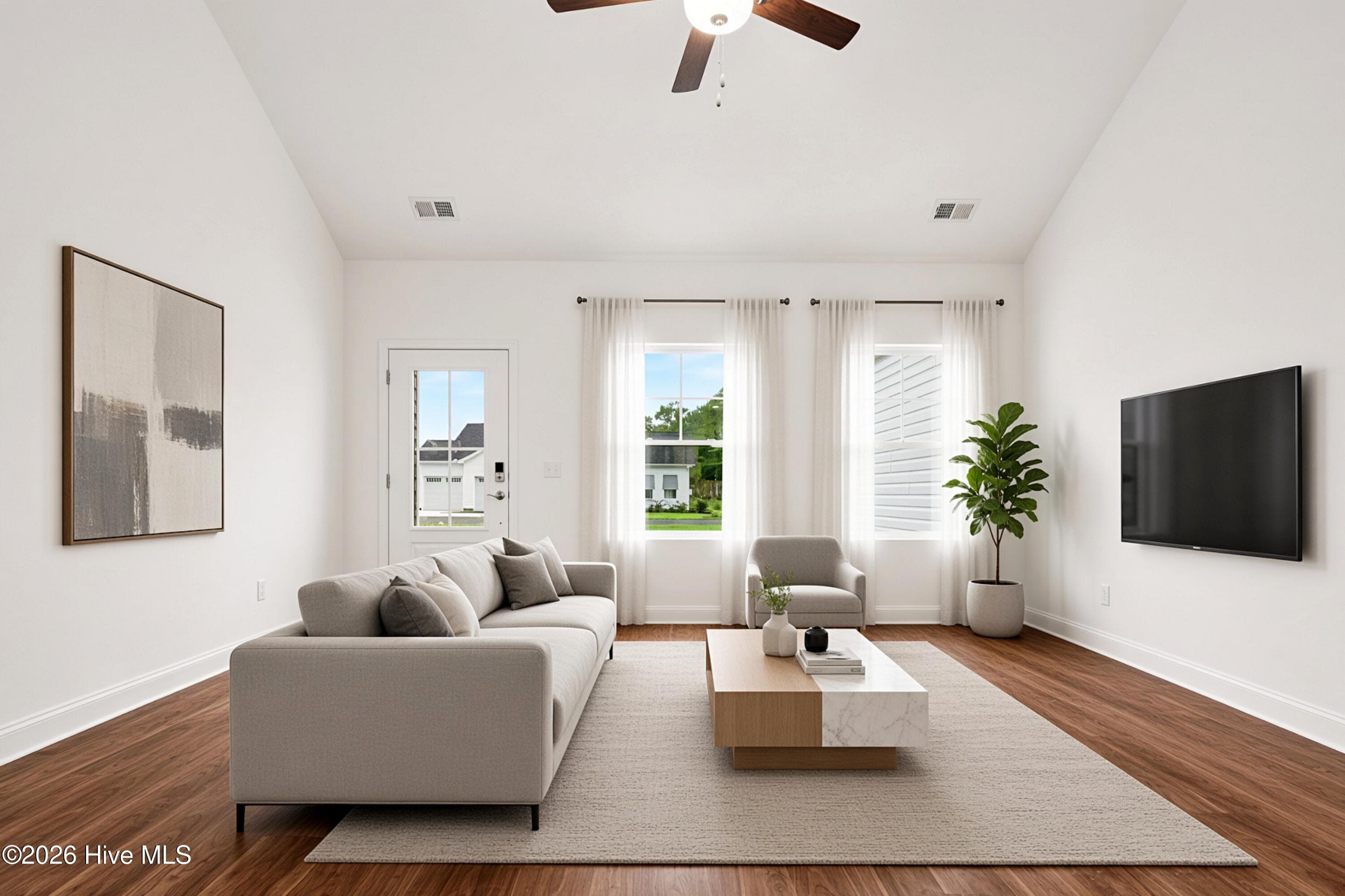 AI Staged Great Room. - 2111 Cregan Cove SW (Lot 19), Ocean Isle Beach, NC 28469