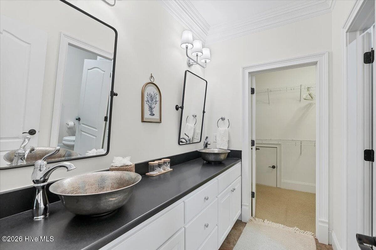 Primary Ensuite. Separate Water Closet and Walk-in Shower. - 150 Cochrane Castle Circle, Pinehurst, NC 28374