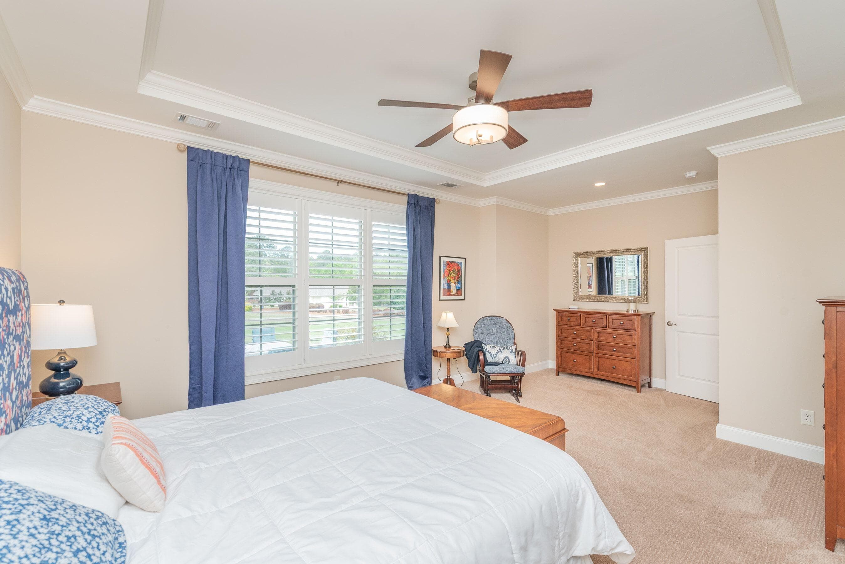 Primary bedroom view of golf course - 207 Quiet Oak Court, Aiken, SC 29803