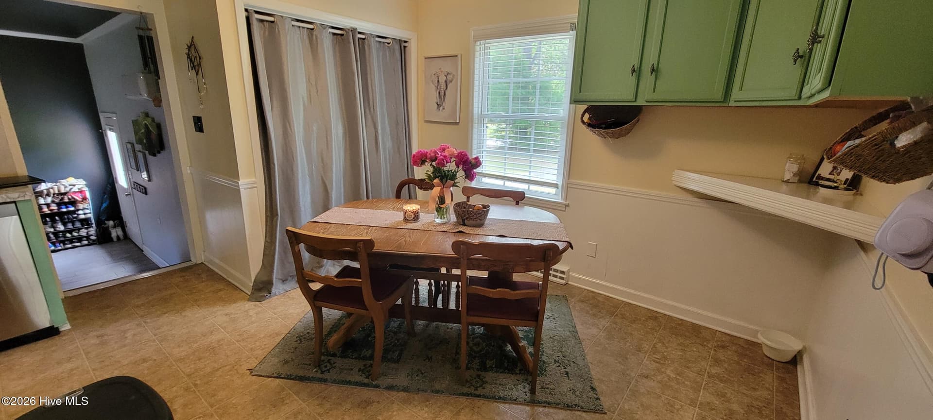 View from kitchen to dining area - 110 Landon Drive, Washington, NC 27889