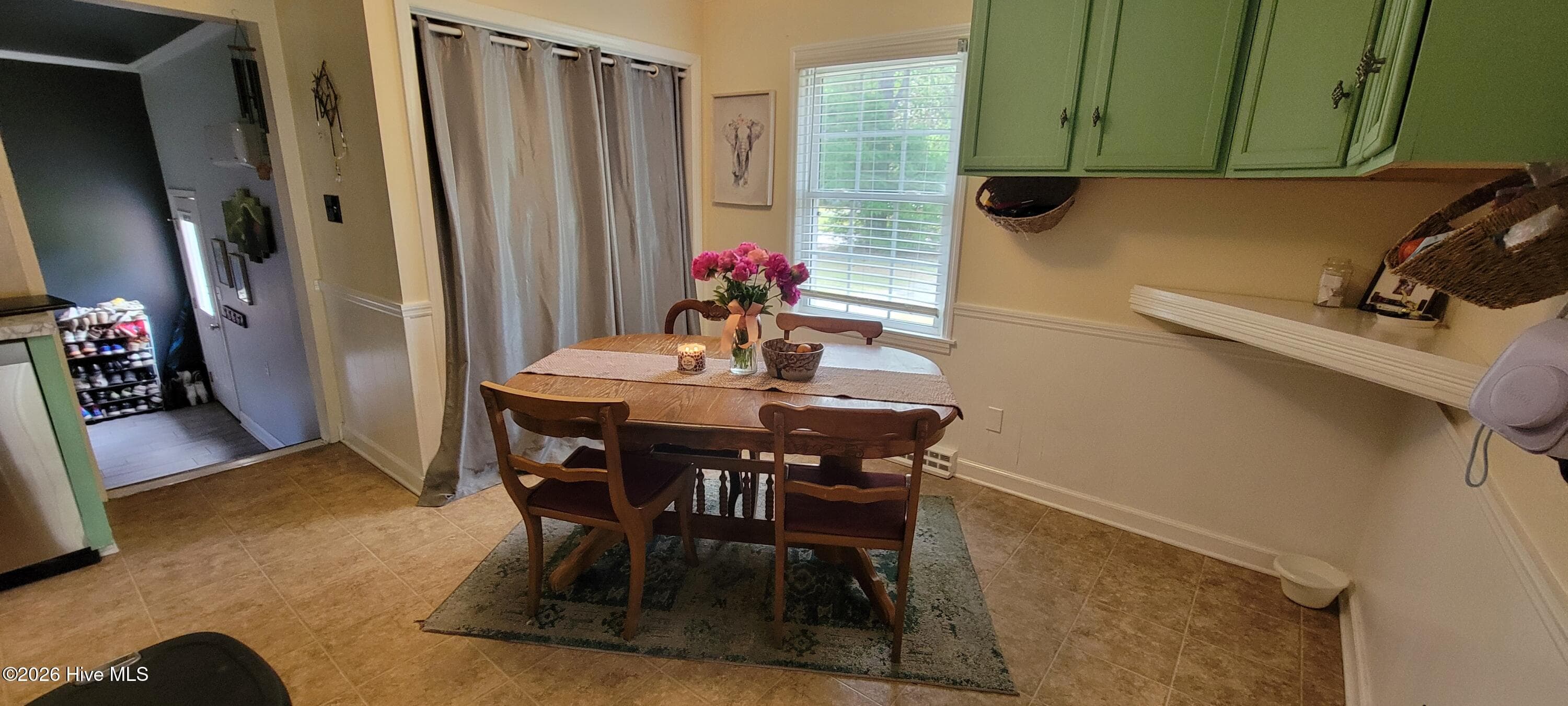 View from kitchen to dining area - 110 Landon Drive, Washington, NC 27889