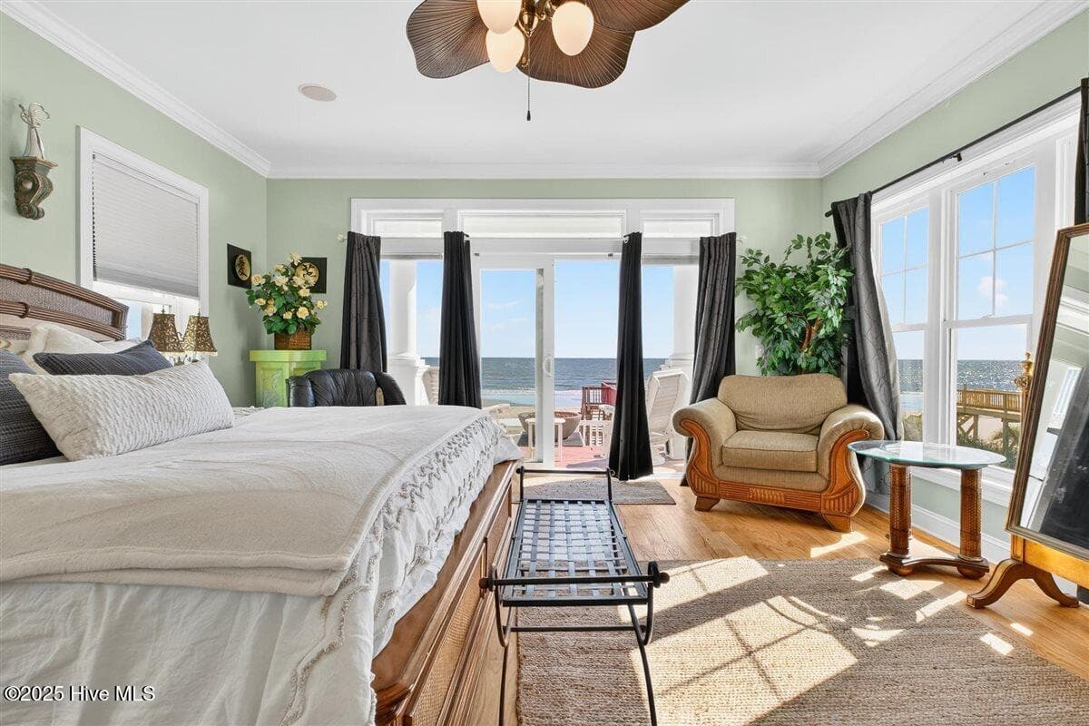 Primary bedroom with beautiful ocean views - 7 Coggeshall Drive W, Ocean Isle Beach, NC 28469