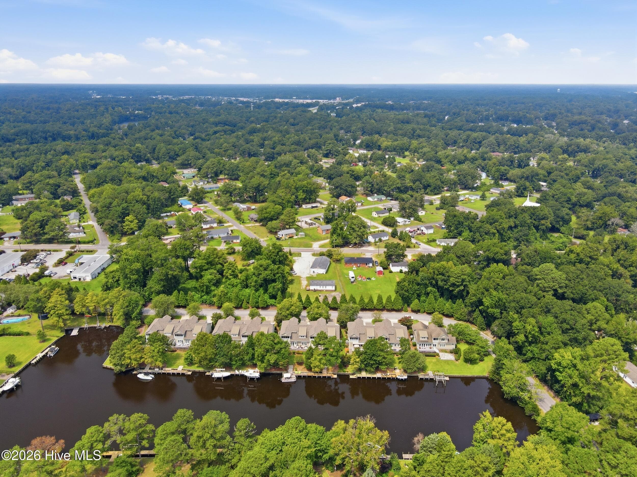 Aerial View / Waterview - 2207 Hidden Harbor Drive, New Bern, NC 28562