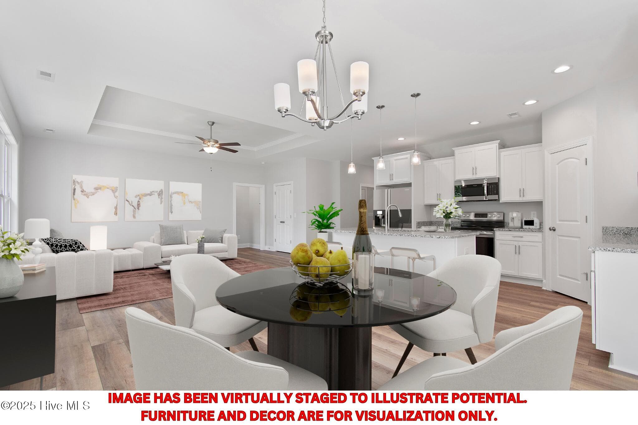 Virtually staged Dining Area - 27 N High Point Road, Southport, NC 28461