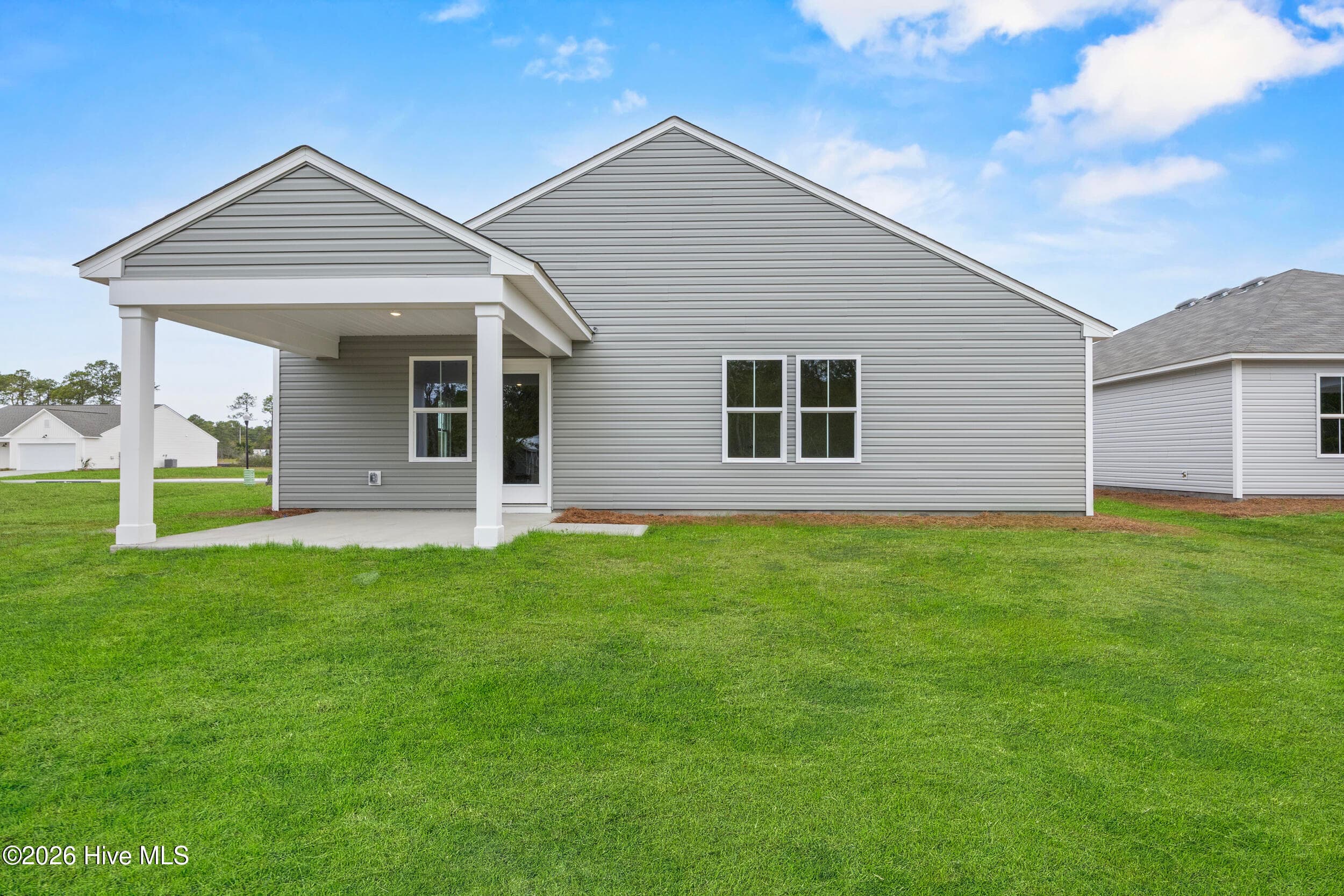Home shown is a representation of the Highland floor plan with farmhouse elevation. - 4608 Swimming Lane 53, Shallotte, NC 28470, Shallotte