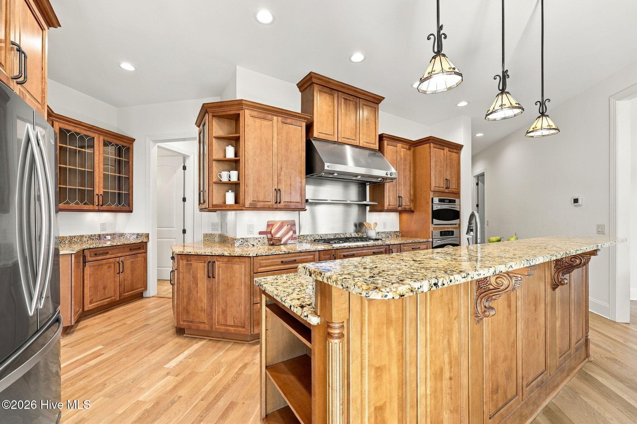 Gas range, pantry, wall ovens, & dry bar - 70 Royal Dublin Downs, Pinehurst, NC 28374