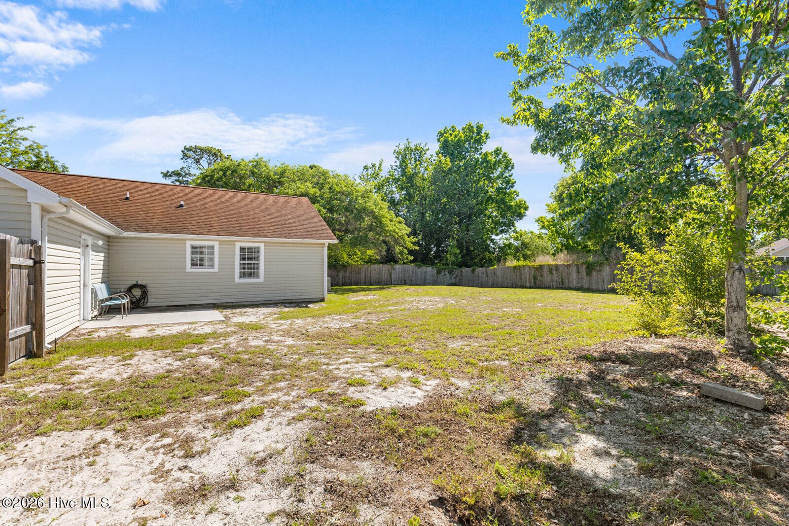 Back yard - 300 Foxtrace Lane, Hubert, NC 28539