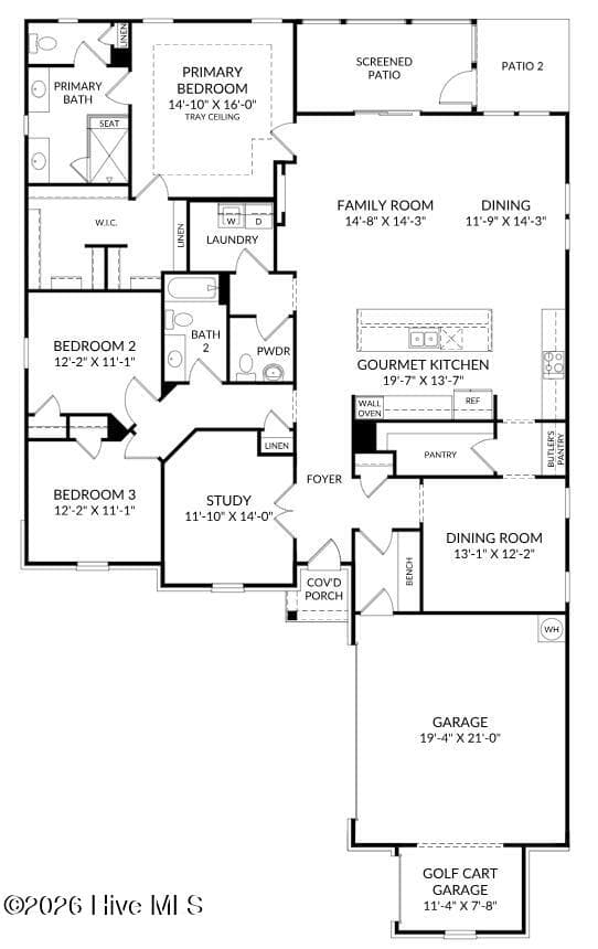 Floor Plan of 1058 Rock Skipper - 1058 Rock Skipper Road, Ocean Isle Beach, NC 28469