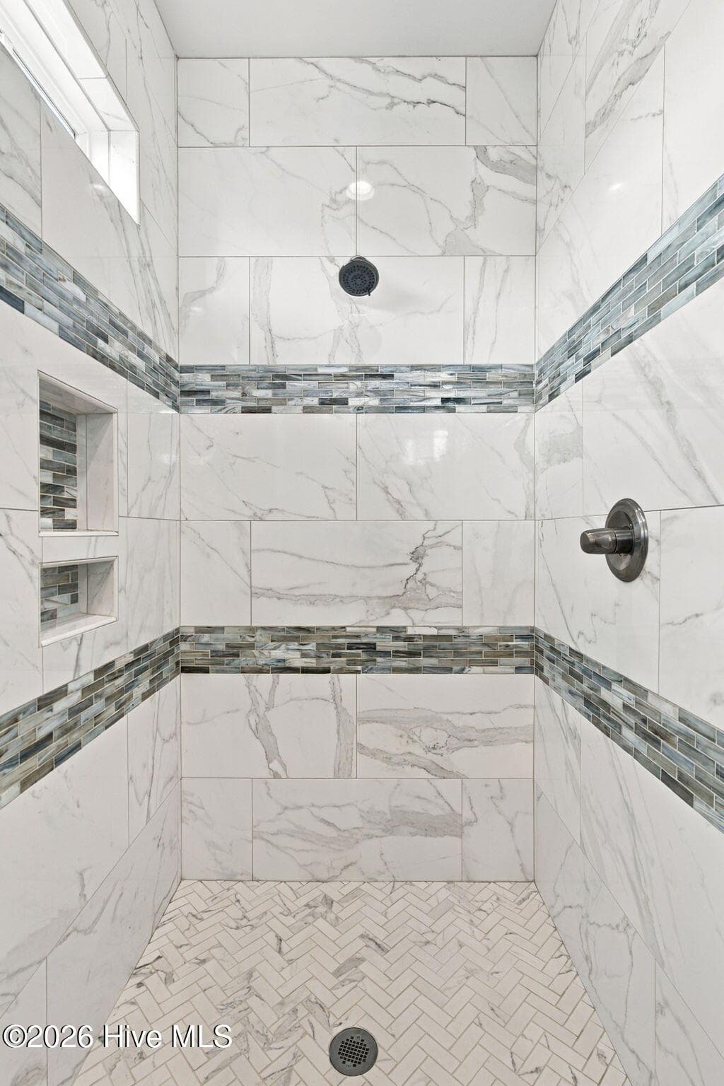 Primary walk-in shower - 229 Red Lewis Drive, Kure Beach, NC 28449