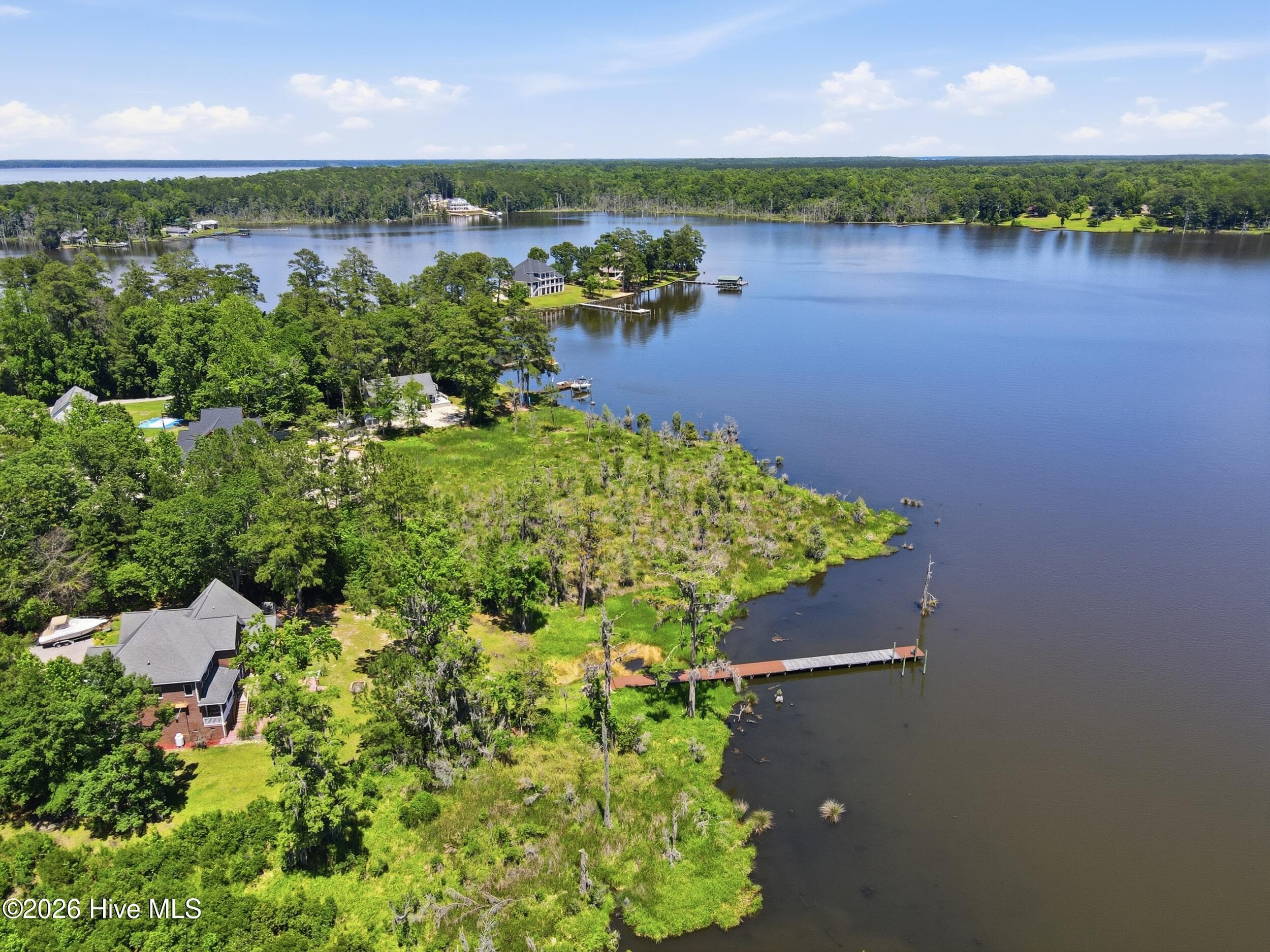 Aerial View / Water View - 516 Long Point Road, Chocowinity, NC 27817