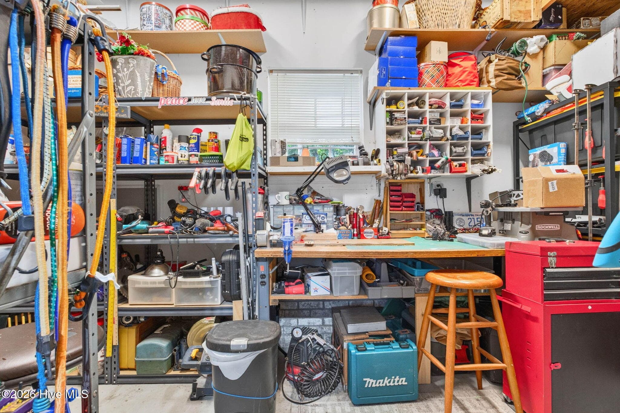 climate controlled workshop connected to garage - 449 Deer Path, Calabash, NC 28467