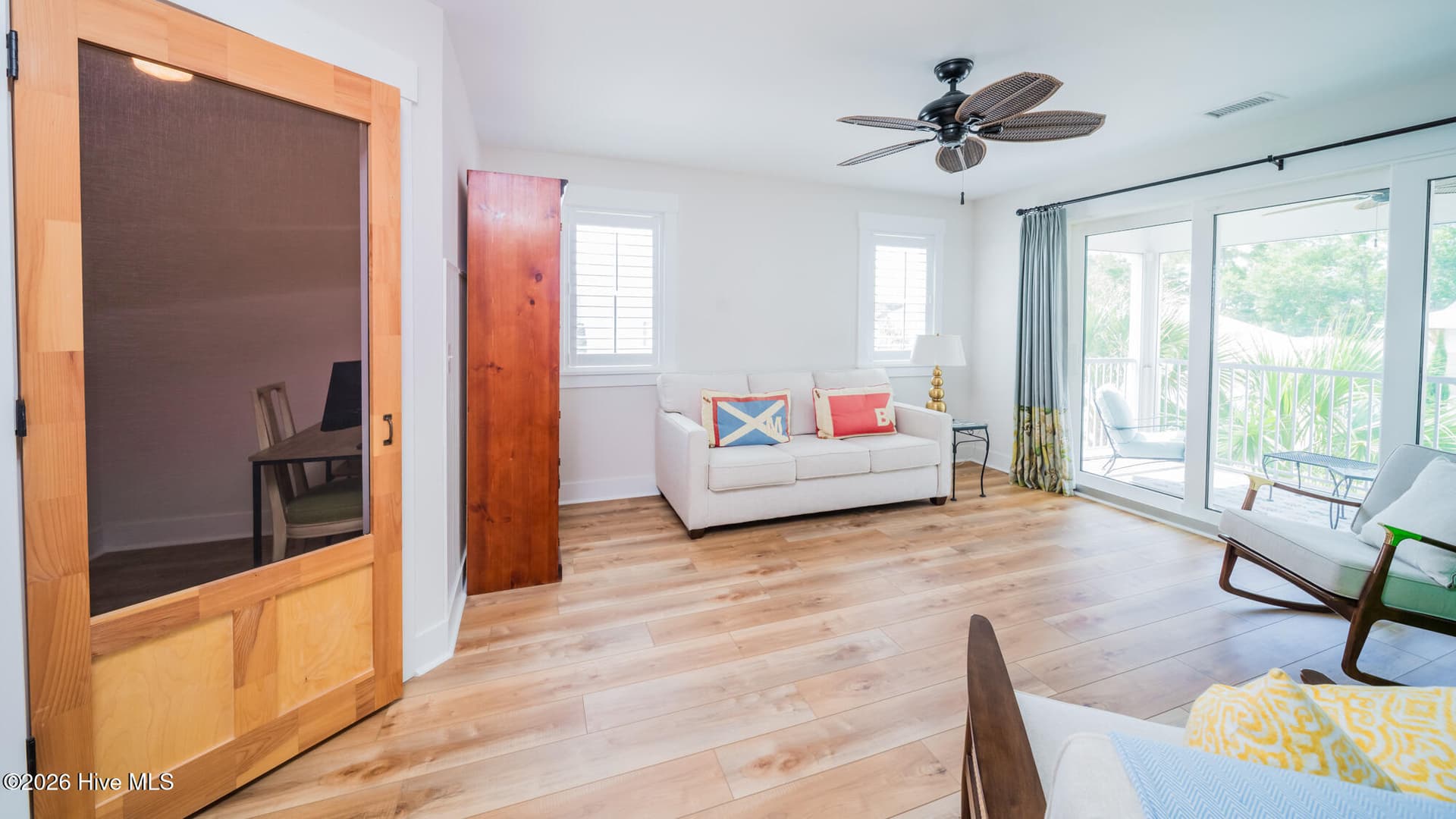 upstairs living area and office door to the left - 2051 Manor Parc Drive, Calabash, NC 28467