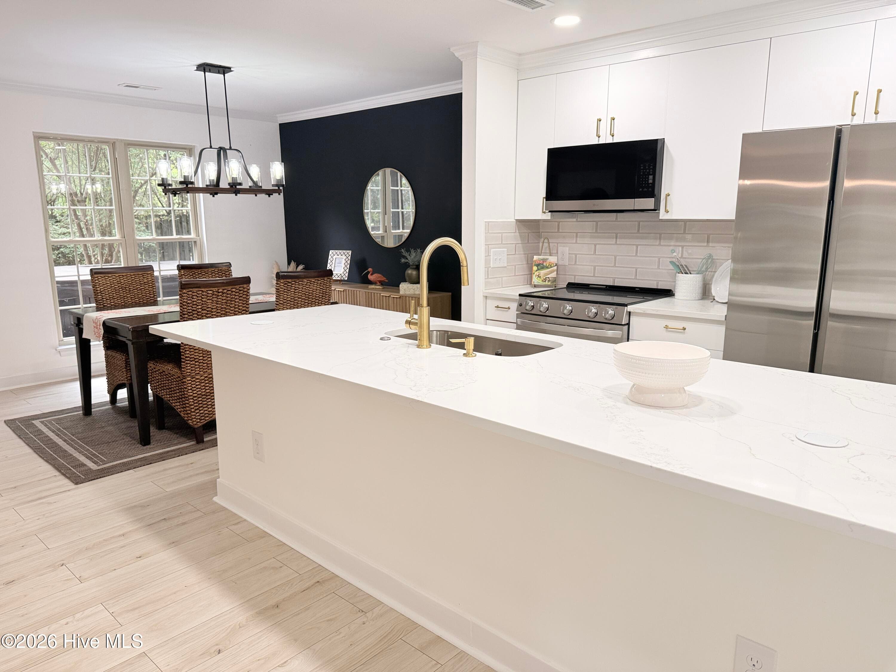 New kitchen with Quartz island!! - 1001 Hunting Ridge Road, Wilmington, NC 28412
