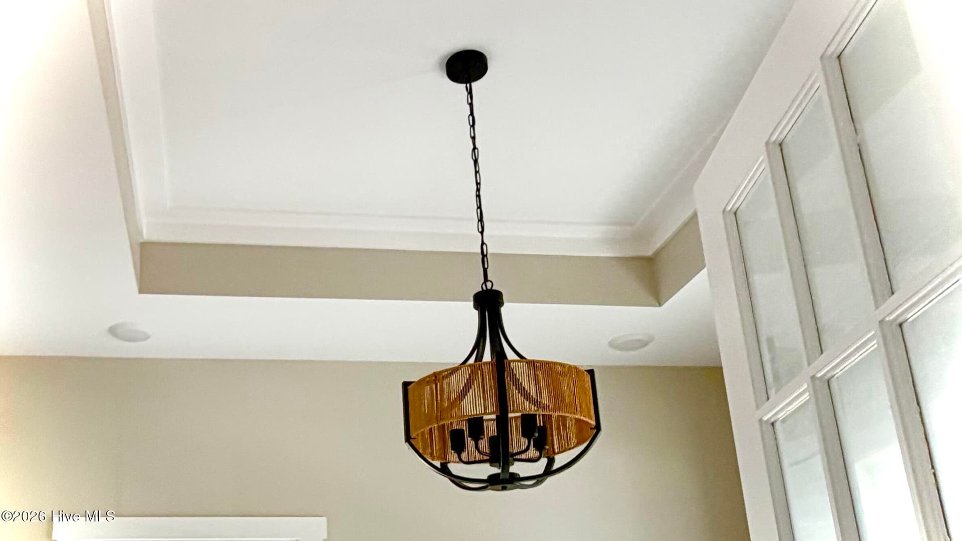 Custom lighting and trey ceiling in office. - 550 Glenburnie Street NW, Calabash, NC 28467