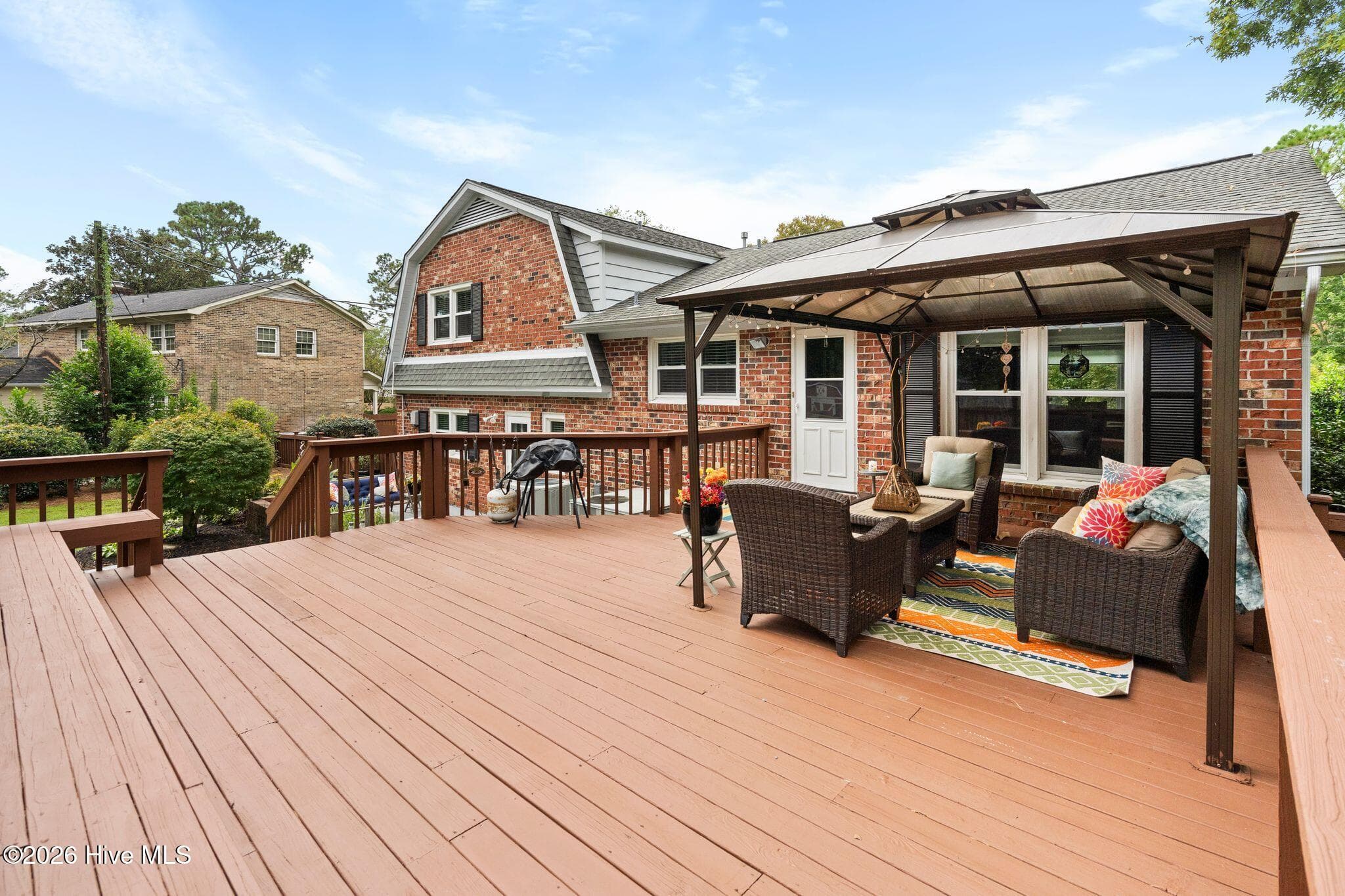 back patio - 2316 Lynnwood Drive, Wilmington, NC 28403