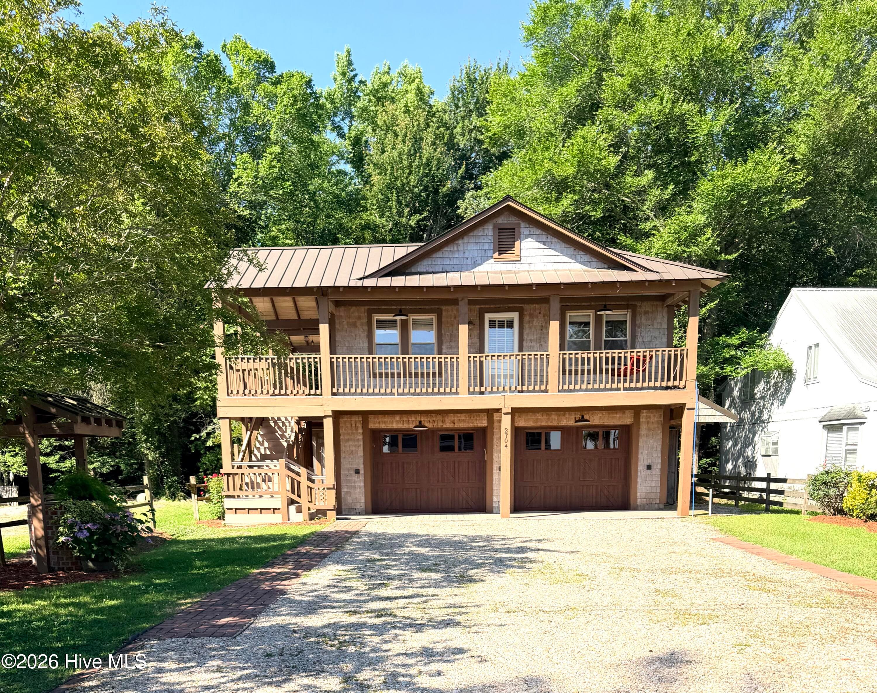 front of home - 2704 Waccamaw Shores Road, Lake Waccamaw, NC 28450