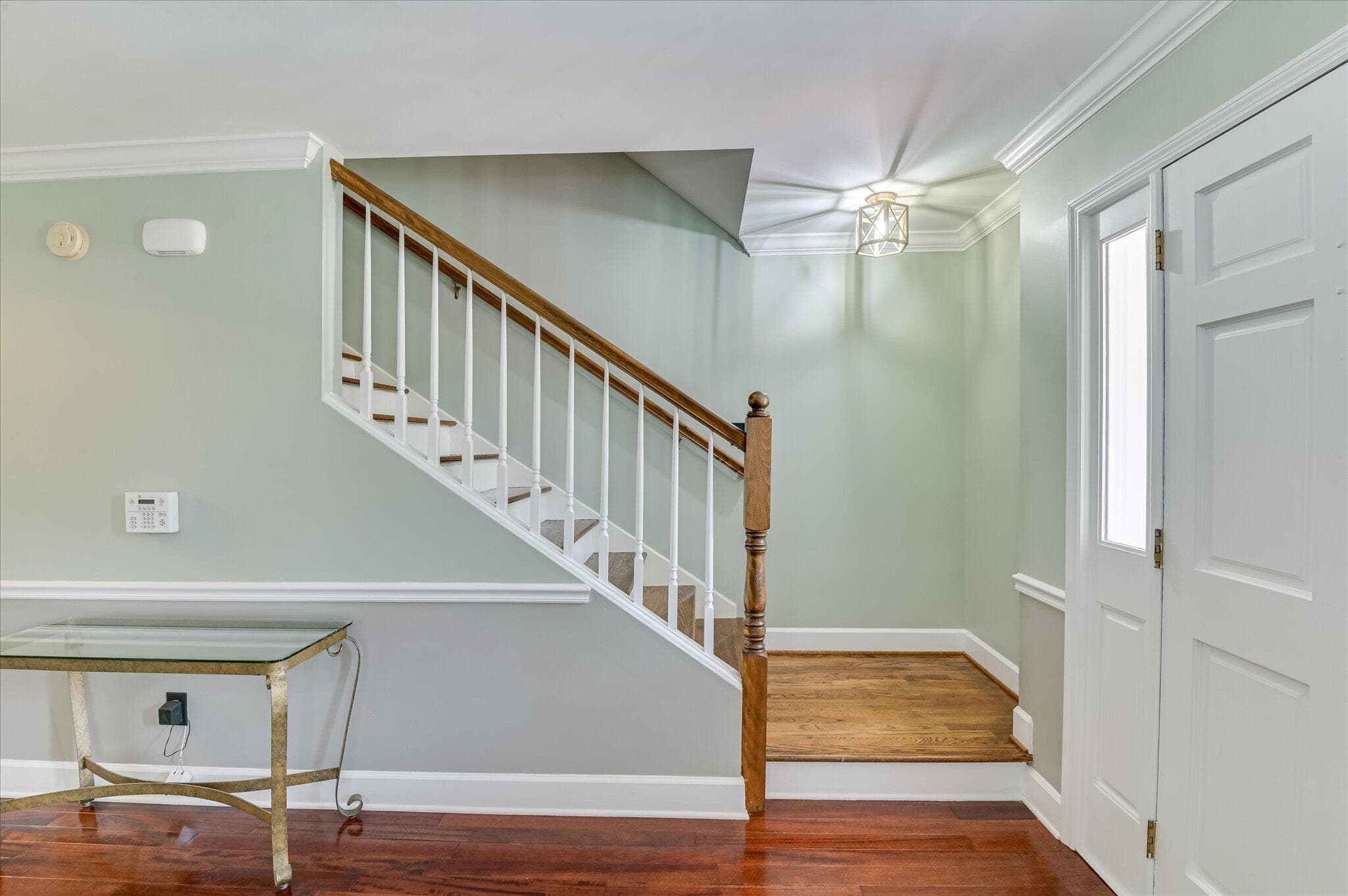 Attractive wood stairs with double handrails - 16 Rapids Court, North Augusta, SC 29841