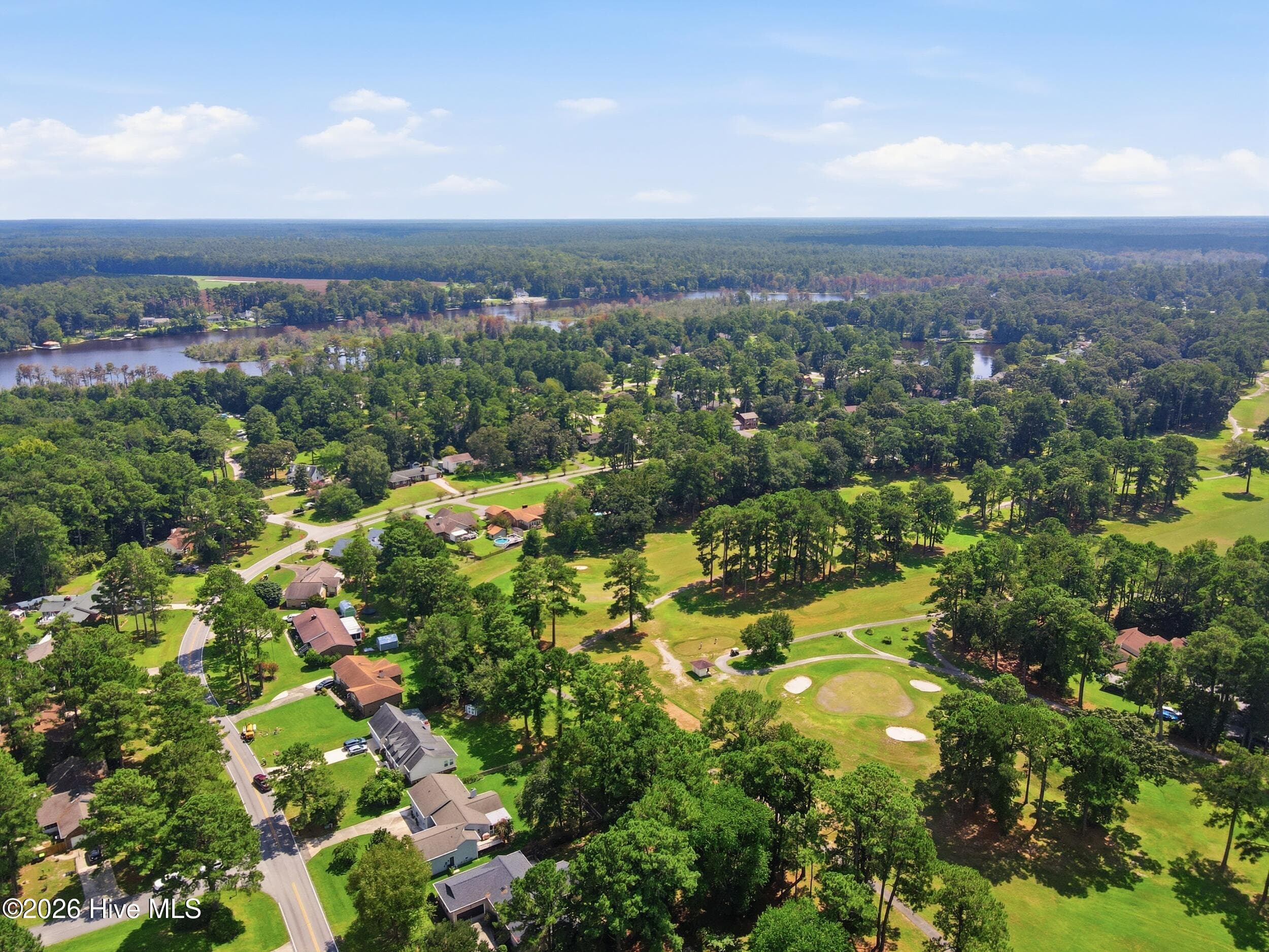 Aerial View - 701 Plantation Drive, New Bern, NC 28562