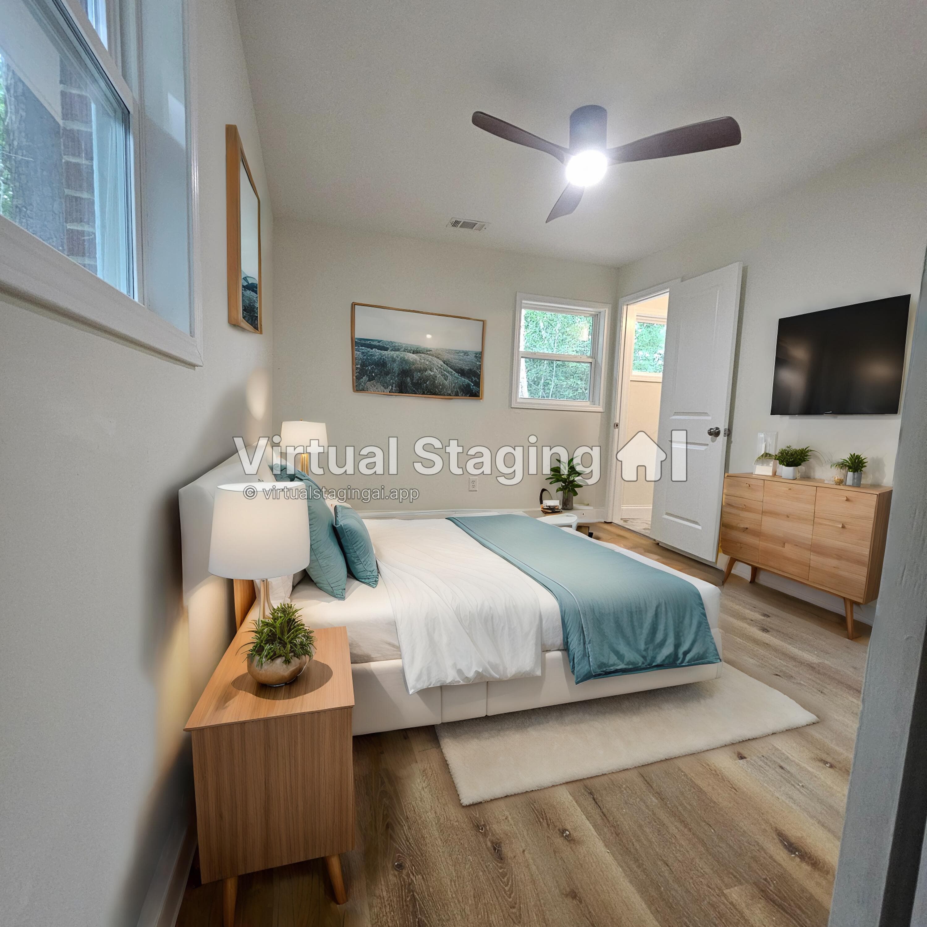 Primary Bedroom (This photo is virtual stage) - 3003 Thomas Lane, Augusta, GA 30906