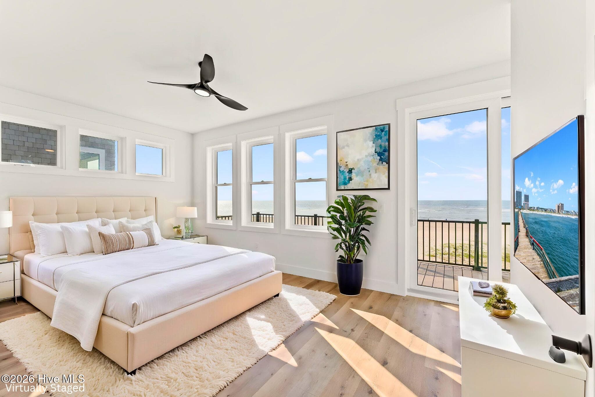 Primary Bedroom - Staged - 41 Grand View Drive, Ocean Isle Beach, NC 28469